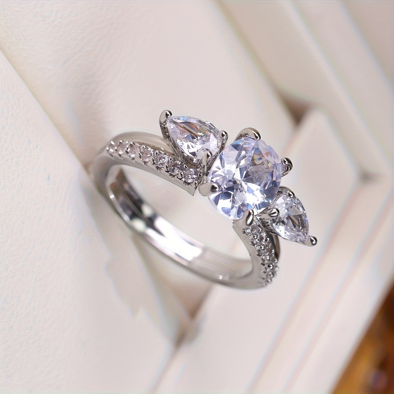 Set of Two Stylish Unique Rings, High-End Feel