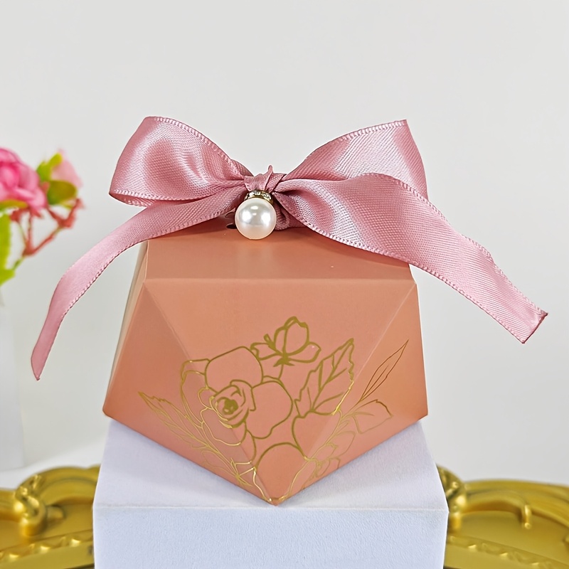 30pcs Conical Pyramid Boxes Colorful Box Wedding First Year School Party Anniversary Event Decoration Packaging