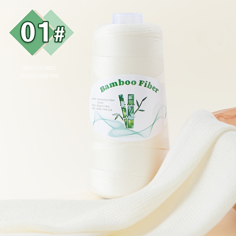 TEMU 300g Bamboo Fiber Silk Thread, , Skin-friendly And Breathable, With A Draping And Fall. Ideal For Handmade Diy Weaving Of T-shirts, Shawls,