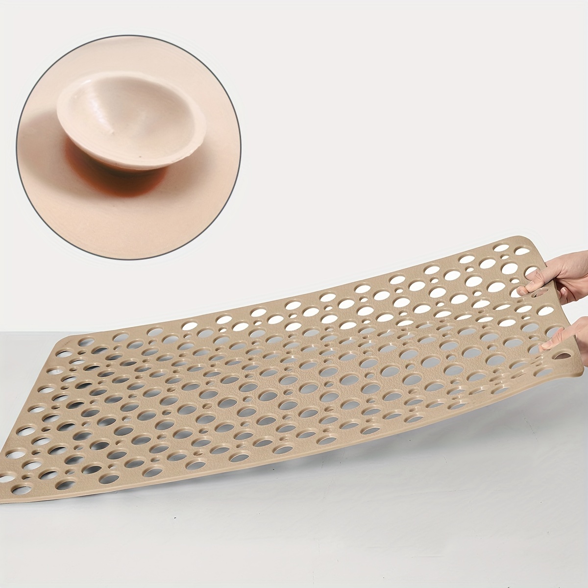   non slip bathtub mat with suction cups easy clean durable pvc shower rug for bathroom safety christmas halloween gift decoration Product details 6