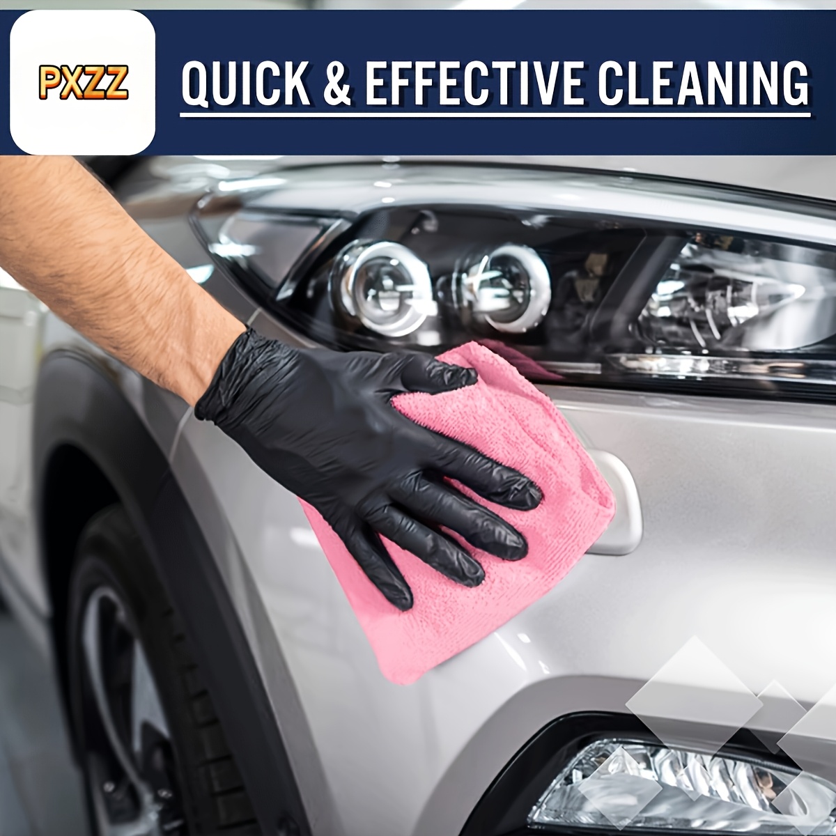 3pcs Pink Microfiber Cleaning Cloths, Lint-Free & Highly Absorbent