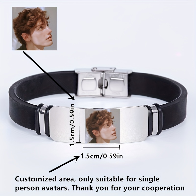 

Engraved Bracelet - Personalized Steel - , Customization, - Unique For And