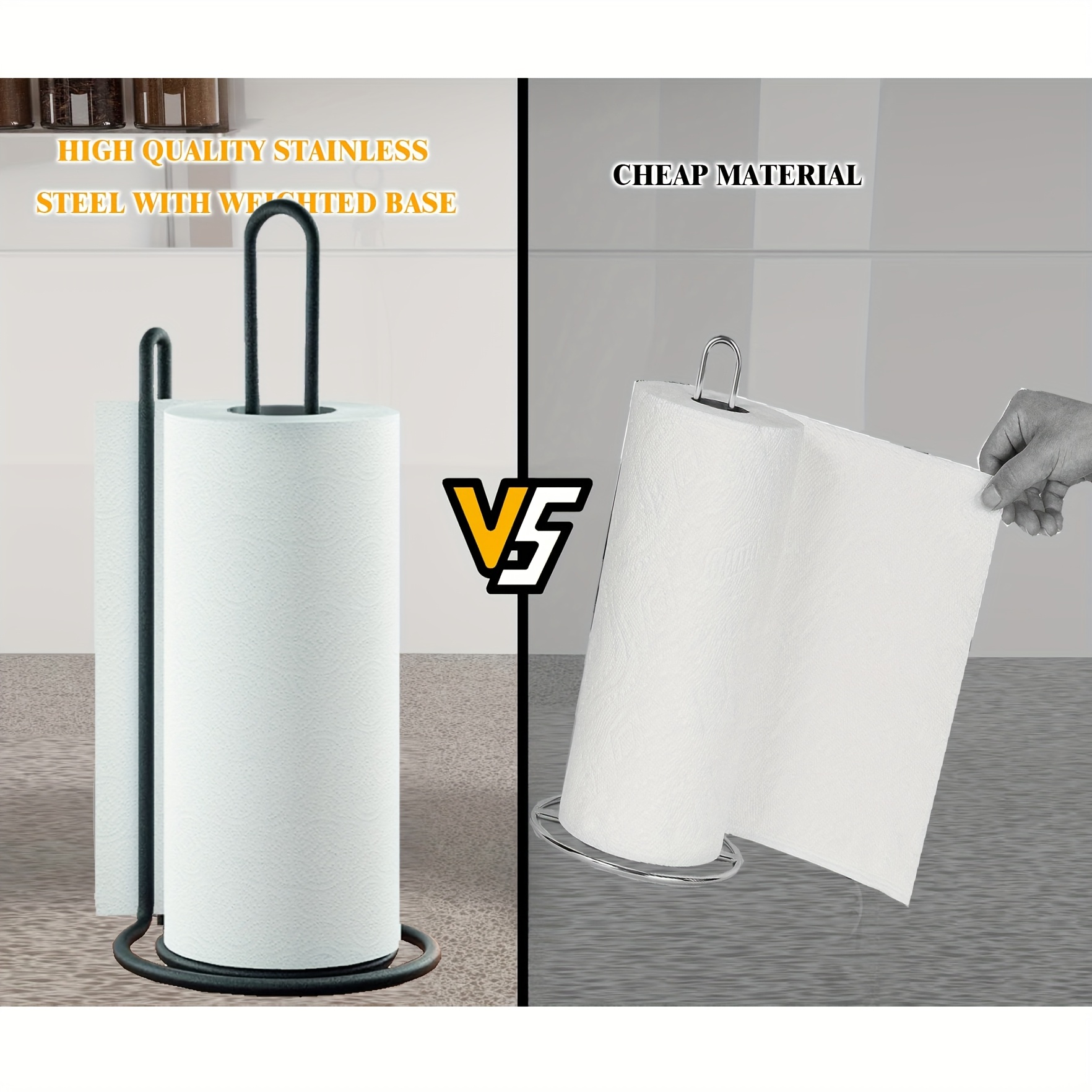 countertop tissue holder kitchen dining table bathroom standing tissue roll holder   tissue rack Product details 3