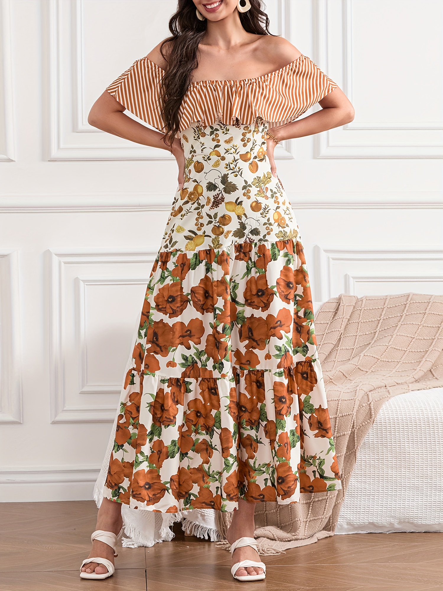 macys a line dress Bateau Tulle A Line Lace Long Sleevess Chapel Train White Wedding Dresses main image 1