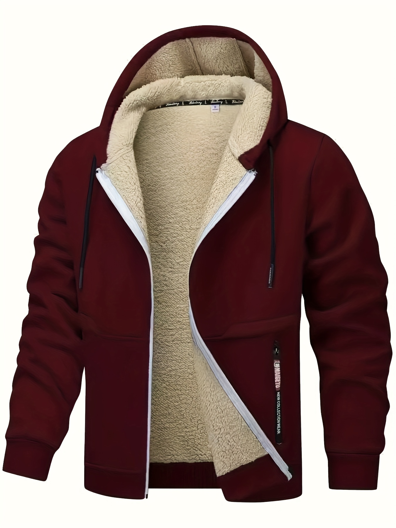 herren winterjacke kapuze schwerem fleece – Temu Austria