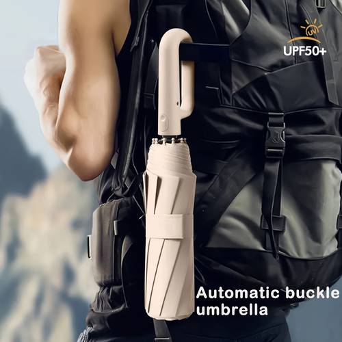 gambar barang besar mudah alih /tutup automatik dengan 10-rib - lipat automatik untuk lelaki & wanita, operasi satu sentuhan, aksesori tahan lama untuk travel, , , mudah dibawa dengan penutup