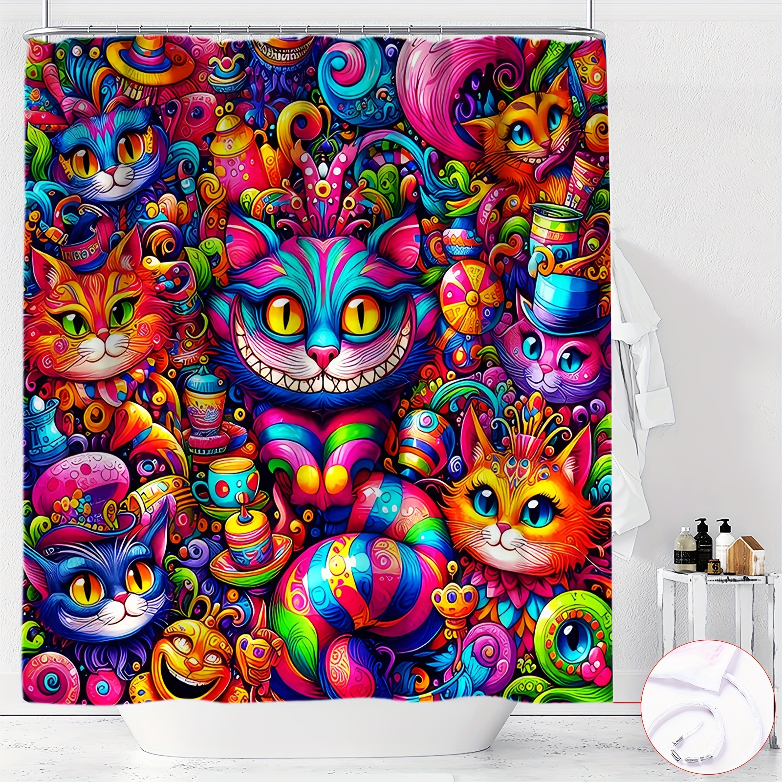 

Cat Shower Curtain - , Polyester - Bathroom Decor