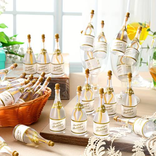 72pcs wedding bubble bottles bulk wedding party favor bubble wands farewell gifts with stickers for guests party packs for valentine carnival ramadan easter wedding st patrick