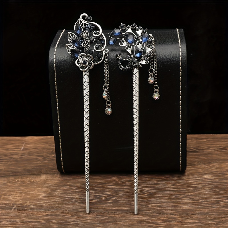vintage hairpin rhinestones glass a traditional accessory - Temu