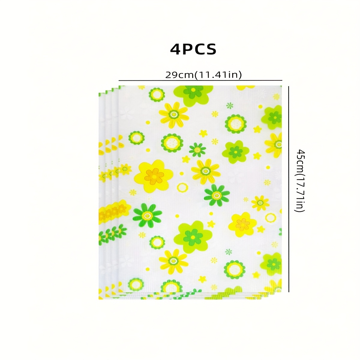 Image of 4/8pcs Colorful And Stylish Refrigerator Mats - Easy To Clean, Thermal Insulation, Non-slip Drawer And Shelf Liners , Blue, Pink, And Turquoise, Refrigerator Accessories