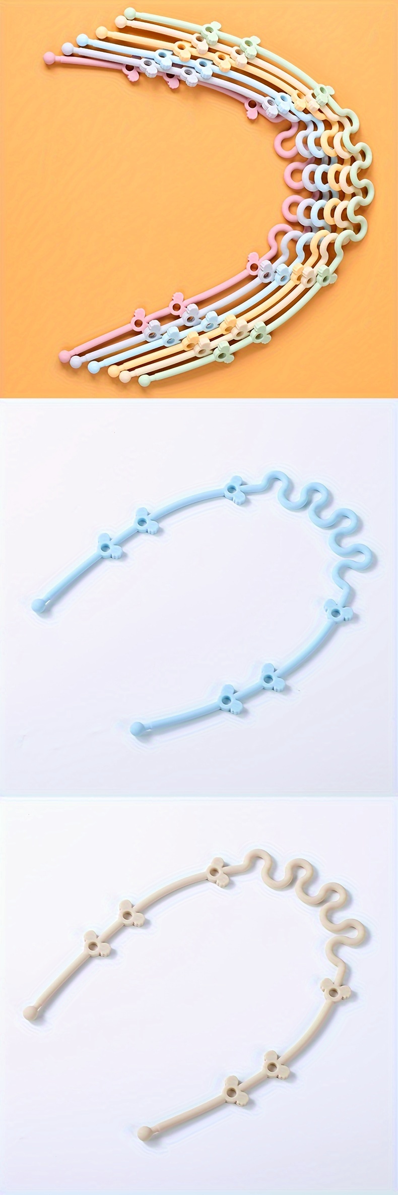 1pc silicone chain tooth   chain silicone grinding rod with rope details 2