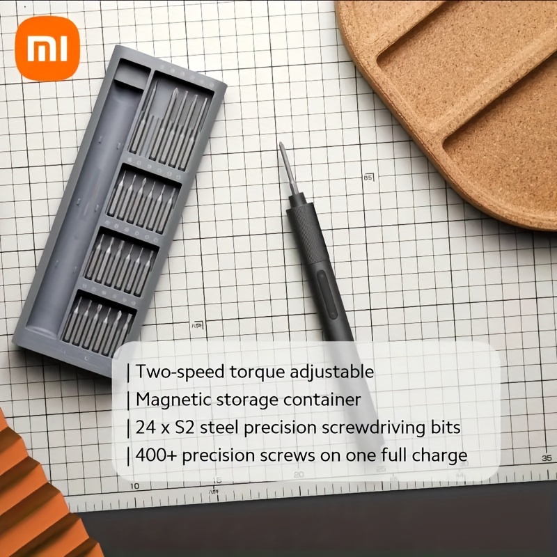 

Xiaomi Electric Precision Screwdriver Set, 24 Magnetic Driver Bit Set, Pocket Screwdriver Tool Set, Mini Screwdriver Kit, Repair Tool Kit For Electronics, Type-c Charging Port