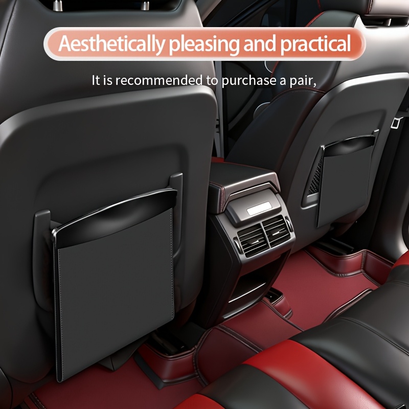 PU Leather Car Trash Bags Suitable for LAND for RoveR, Including Defender, Range for RoveR, Range for RoveR Sport, Range for RoveR Evoque, Discovery, and Discovery Sport. Features: 2 Passenger Seat Brackets, 20 Disposable Trash Bags. Large Capacity.