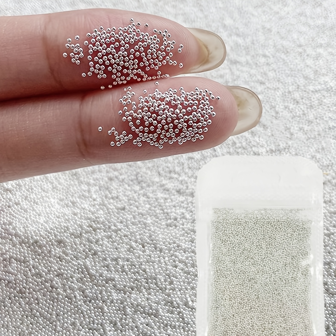 5000pcs Nail Art Golden Alloy Iron Beads And Silvery Alloy Iron Beads