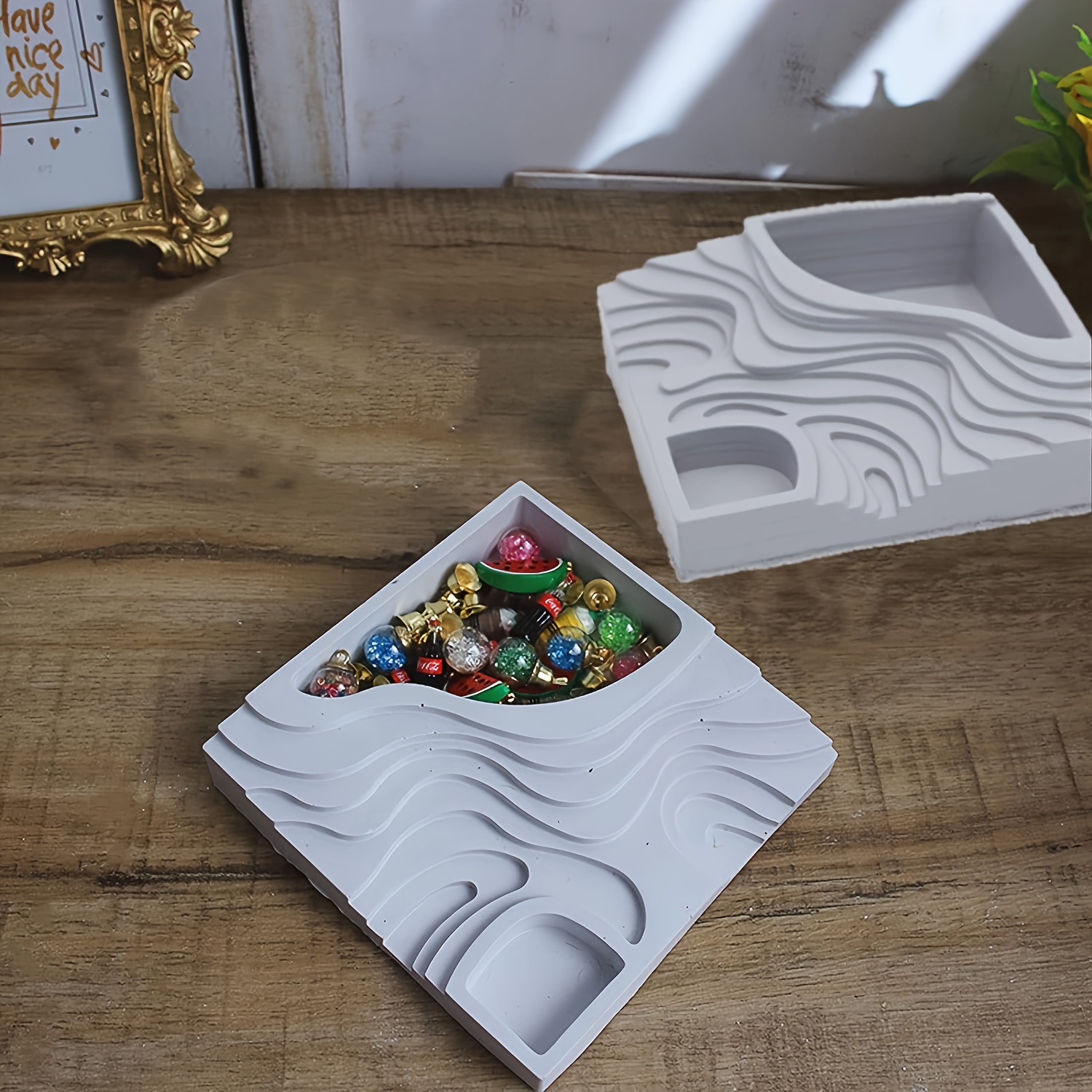 4 Stampi Silicone Per Vasi DIY - Per Resina, Candele E Piante Grasse