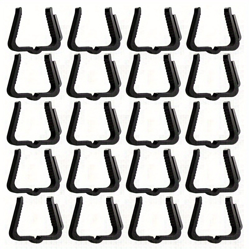 Temu 20Pcs Easy-Install Hanging Hooks For Indoor & Outdoor Lighting - Adjustable, Wall-Mounted Design For Decorative Items-image