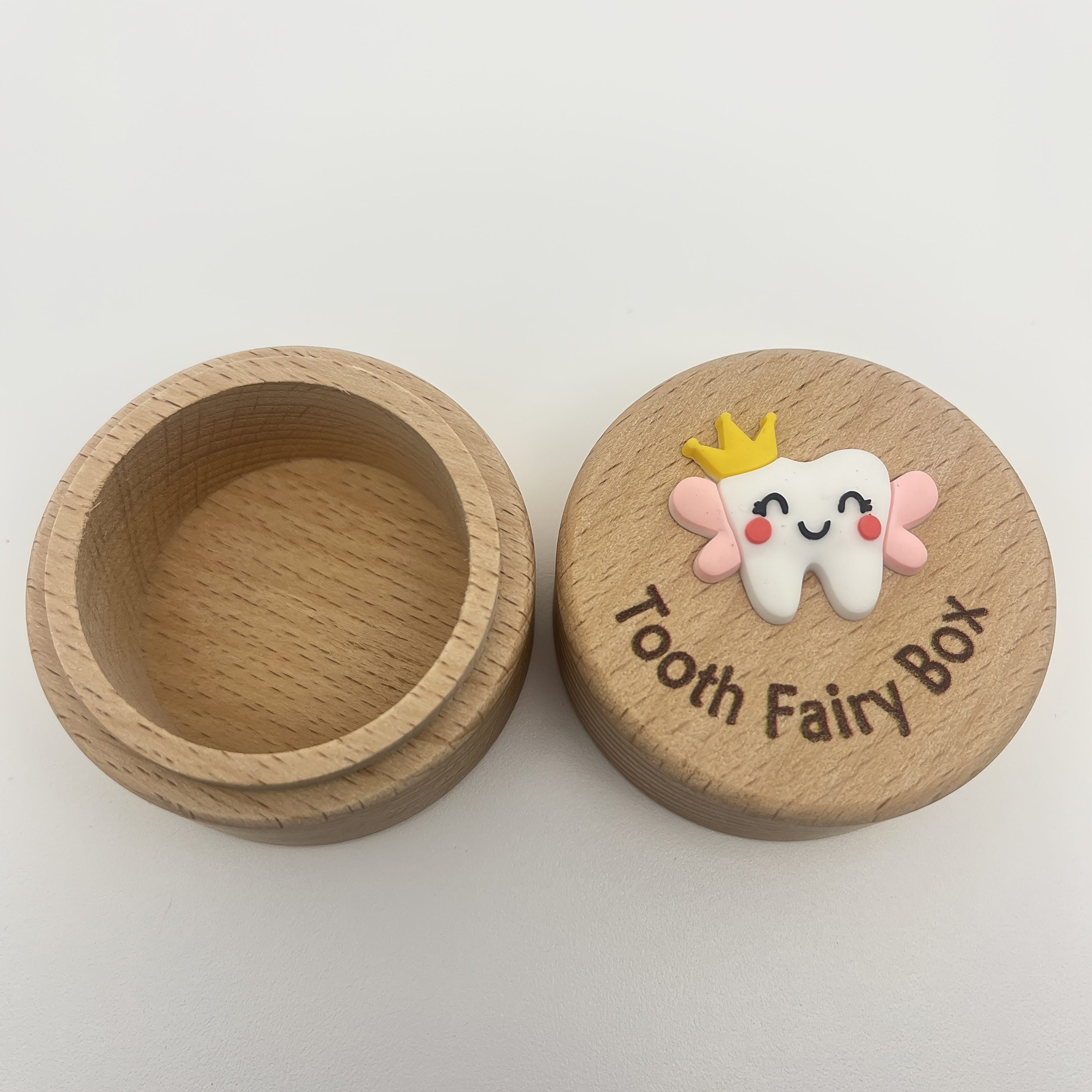 TEMU A Wooden Tooth Box, Perfect For Collecting And Preserving Teeth, A Keepsake For Births, A Family Decoration, An Ideal Birthday Gift, And A