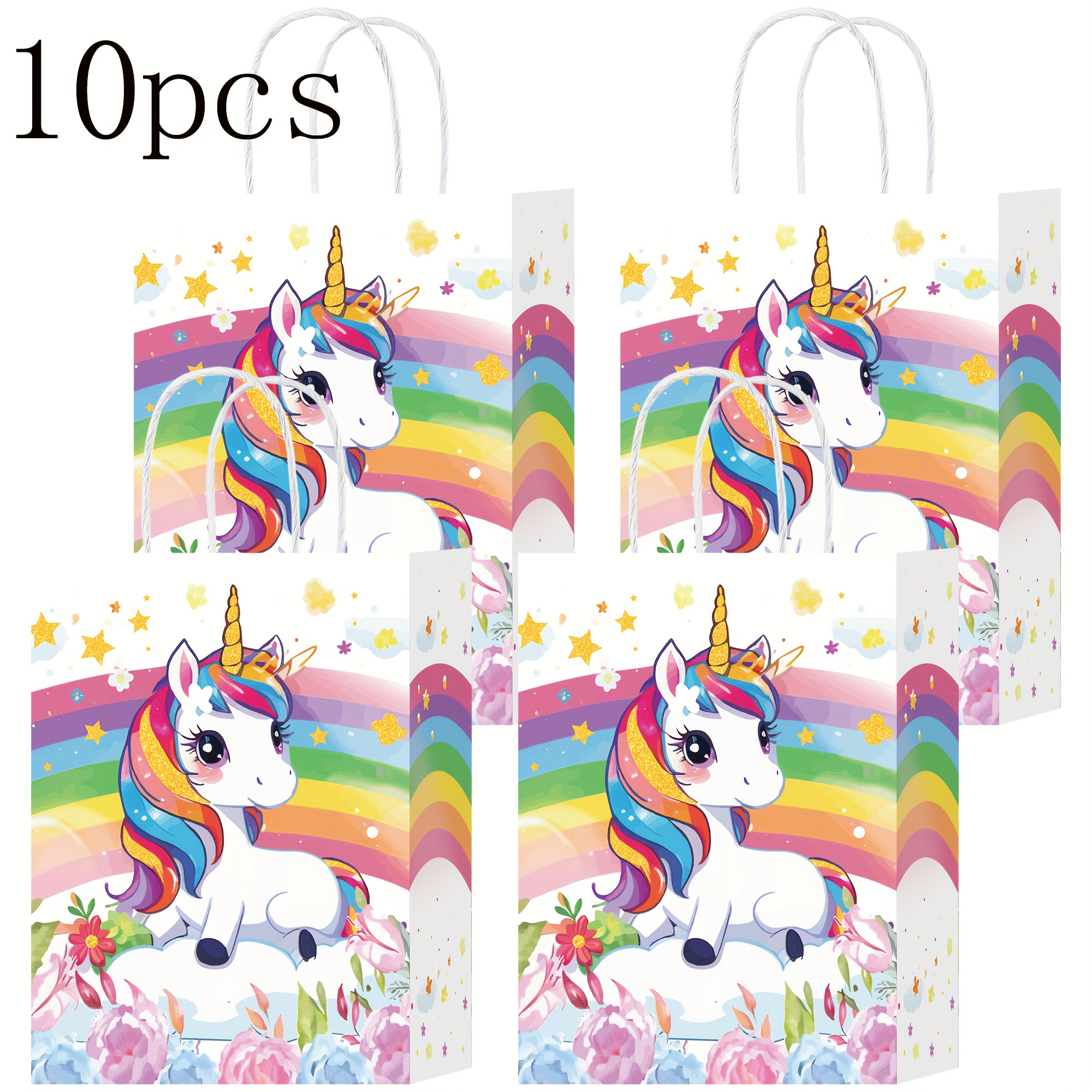 Image of 5/10/15/30-pack Fairy Tale Party Favor Gift Bags, Colors Gift Bags, Paper Party Supplies For Birthday, Bridal, Wedding, Fantasy Themed Events, Christmas, Halloween, Thanksgiving, Graduation