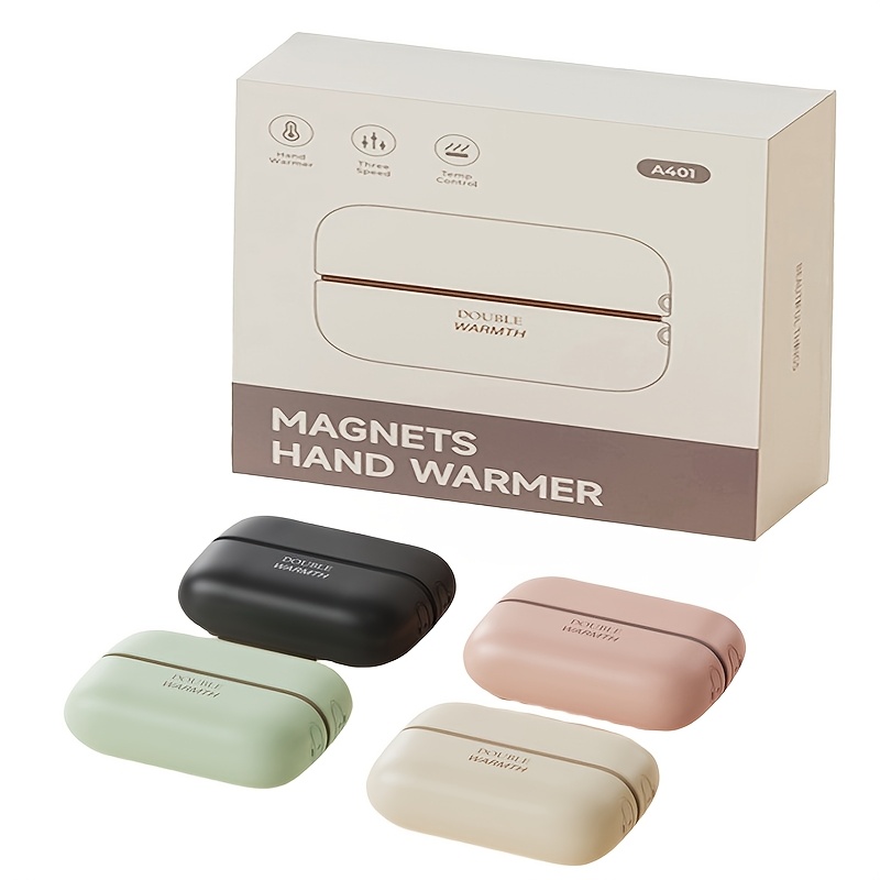 

Fandliss 2pcs Magnetic Rechargeable Hand Warmers - Pocket Size, Usb Charging, Protection, Ideal For Hunting, Camping & Skiing, Great Winter Gift