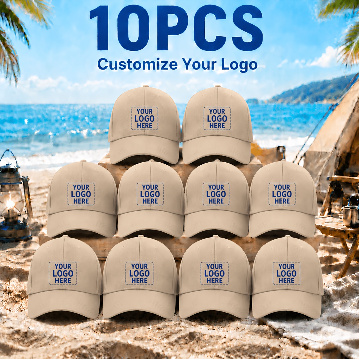 10 Custom Halloween Baseball Caps, Adjustable Lightweight Design