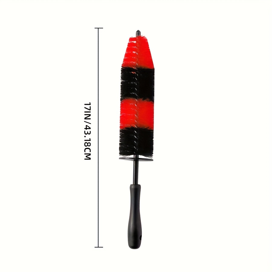 TEMU 1pc Wheel Brush, Multipurpose Use For Cleaning Wheels Rims Exhaust Tips Vehicle Engine Motorcycles Bike, No Scratches
