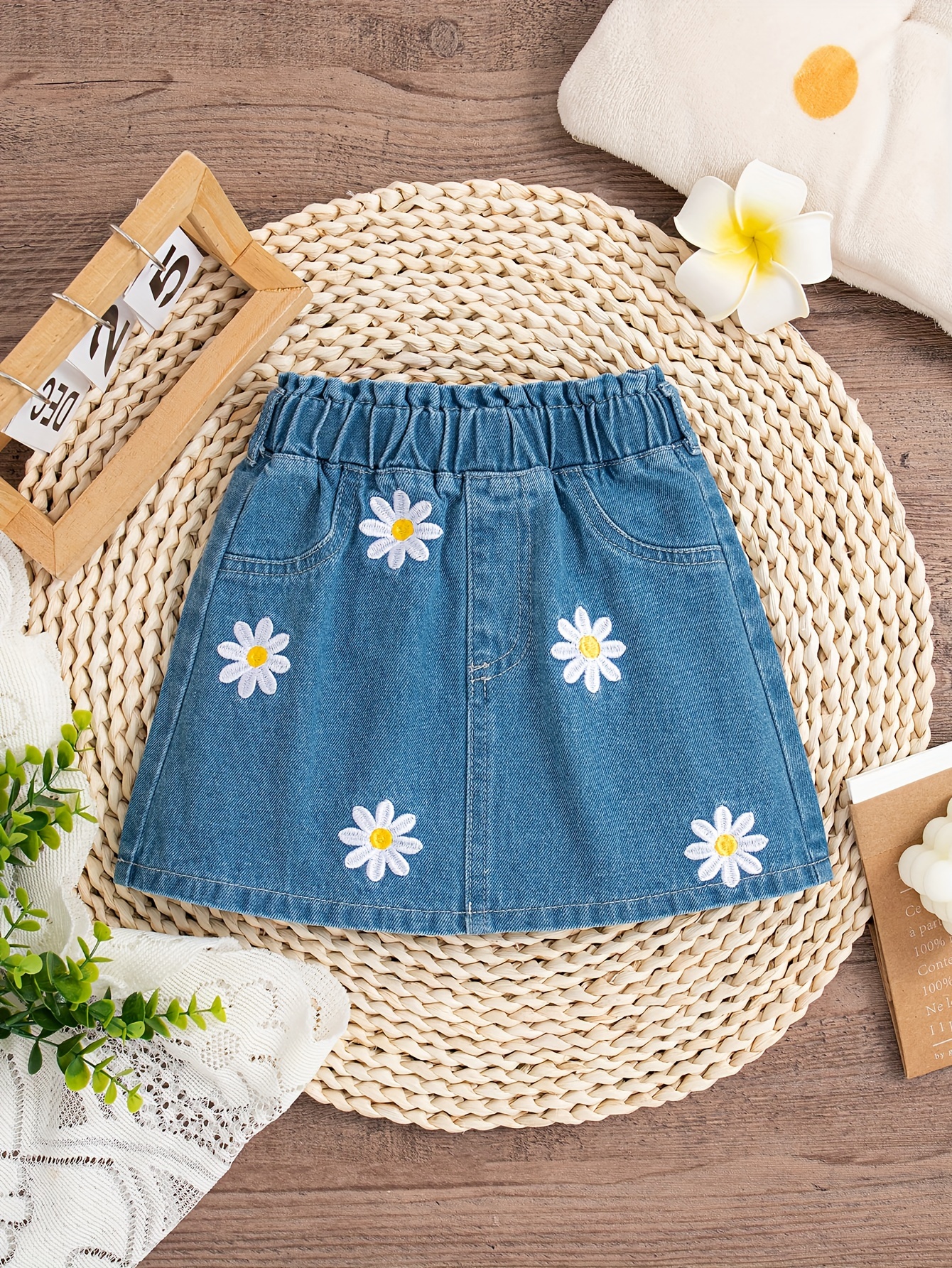 Girls Denim Skirt Temu Canada