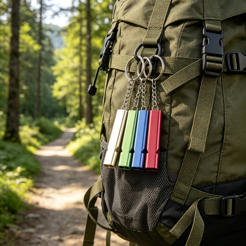7pcs Mixed Color Outdoor Survival Whistle Set