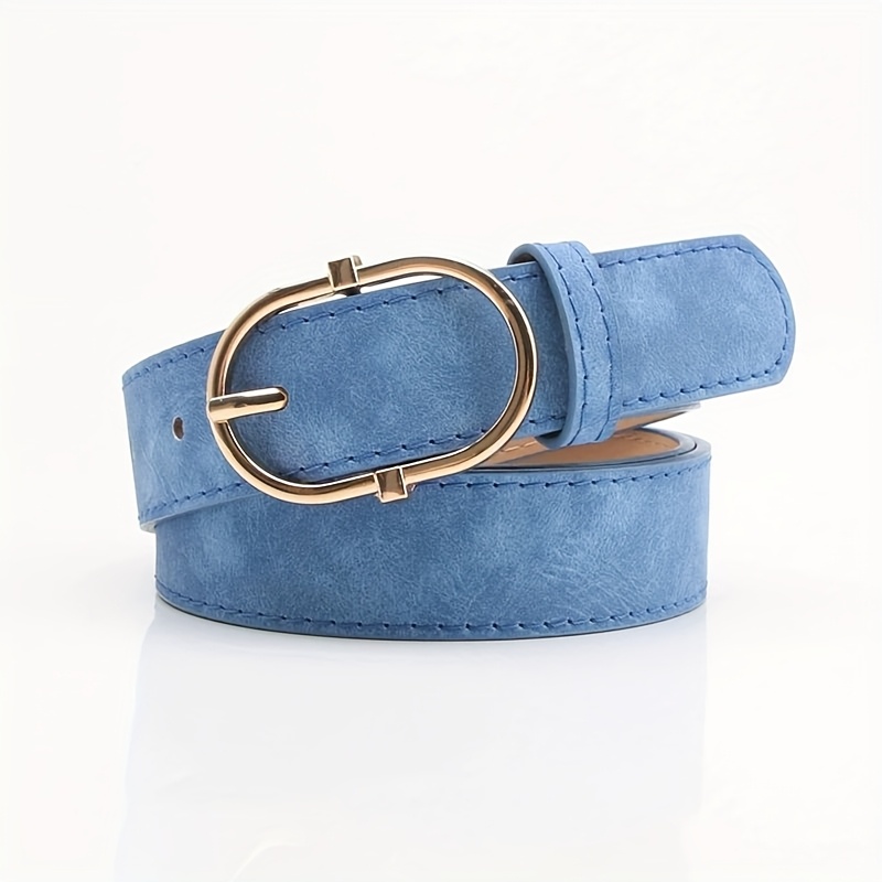 TEMU Nouveau Ceinture Femme Boucle en Alliage Douce Confortable Ceinture de Jeans Vêtements Femme Ceinture Assortie