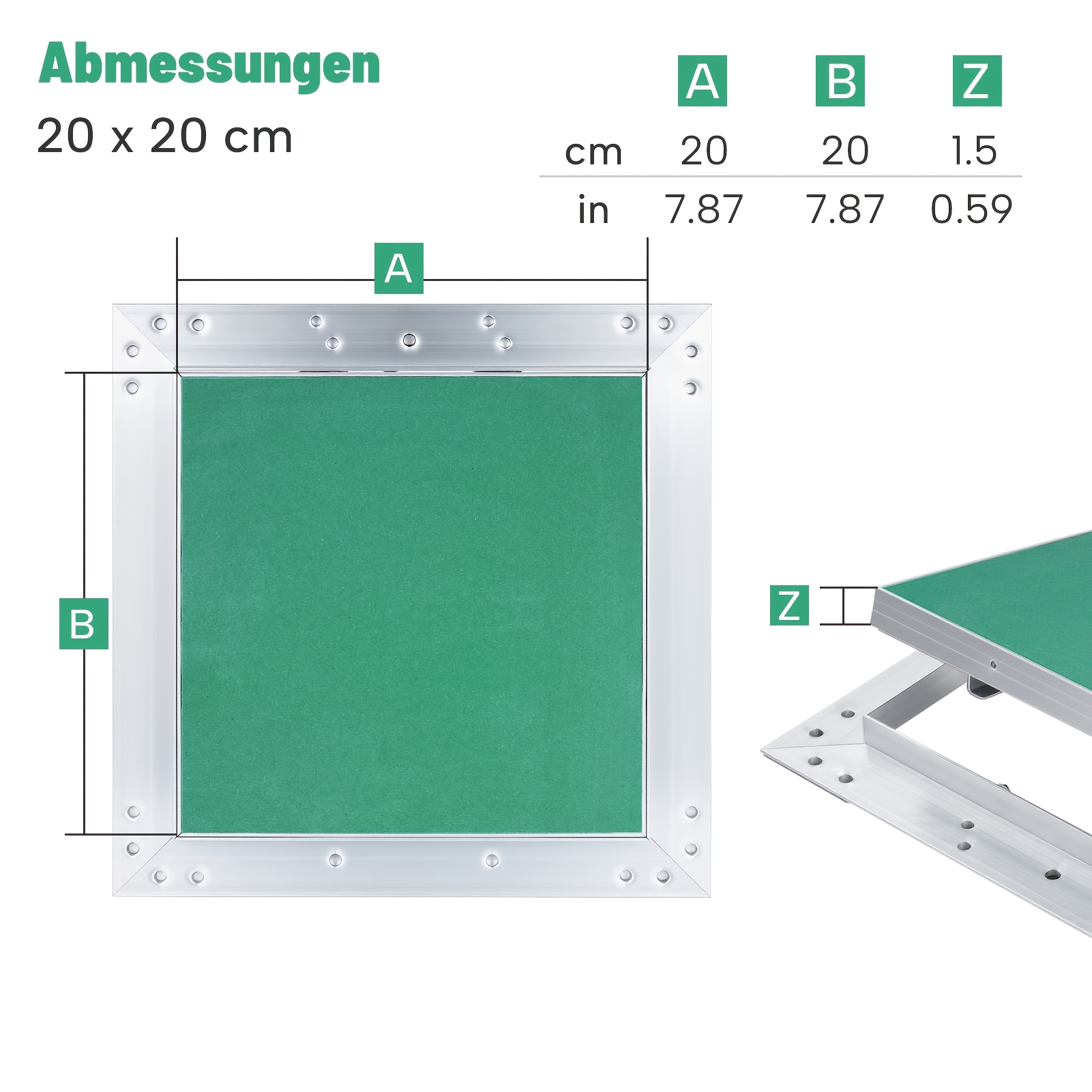 Image of Inspection Hatch With Aluminum Frame, Gk Insert, Drywall Inspection Door