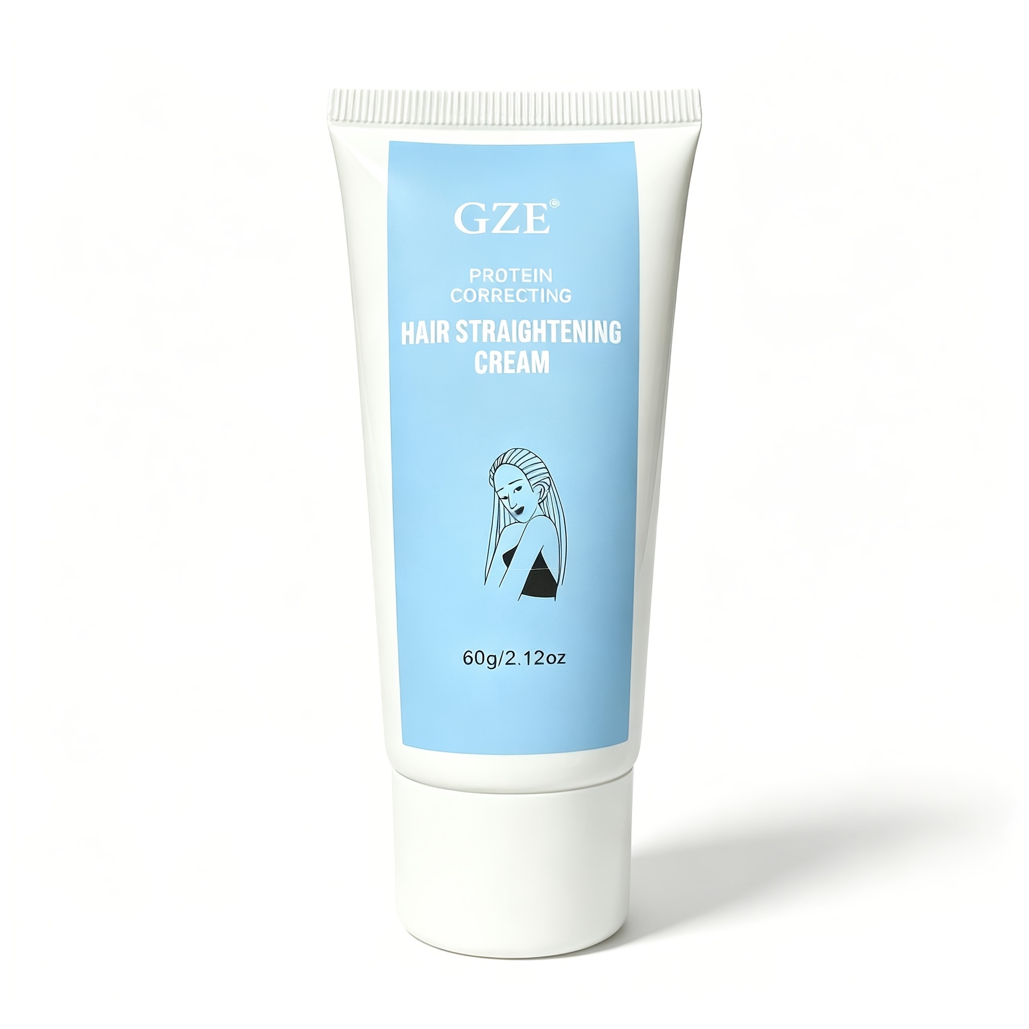 Image of Gze Protein Hair Straightening Cream, 2023 New And Gloss Hair Straightening Cream, Hair Straightening Cream For Curly Hair For All Hair Types