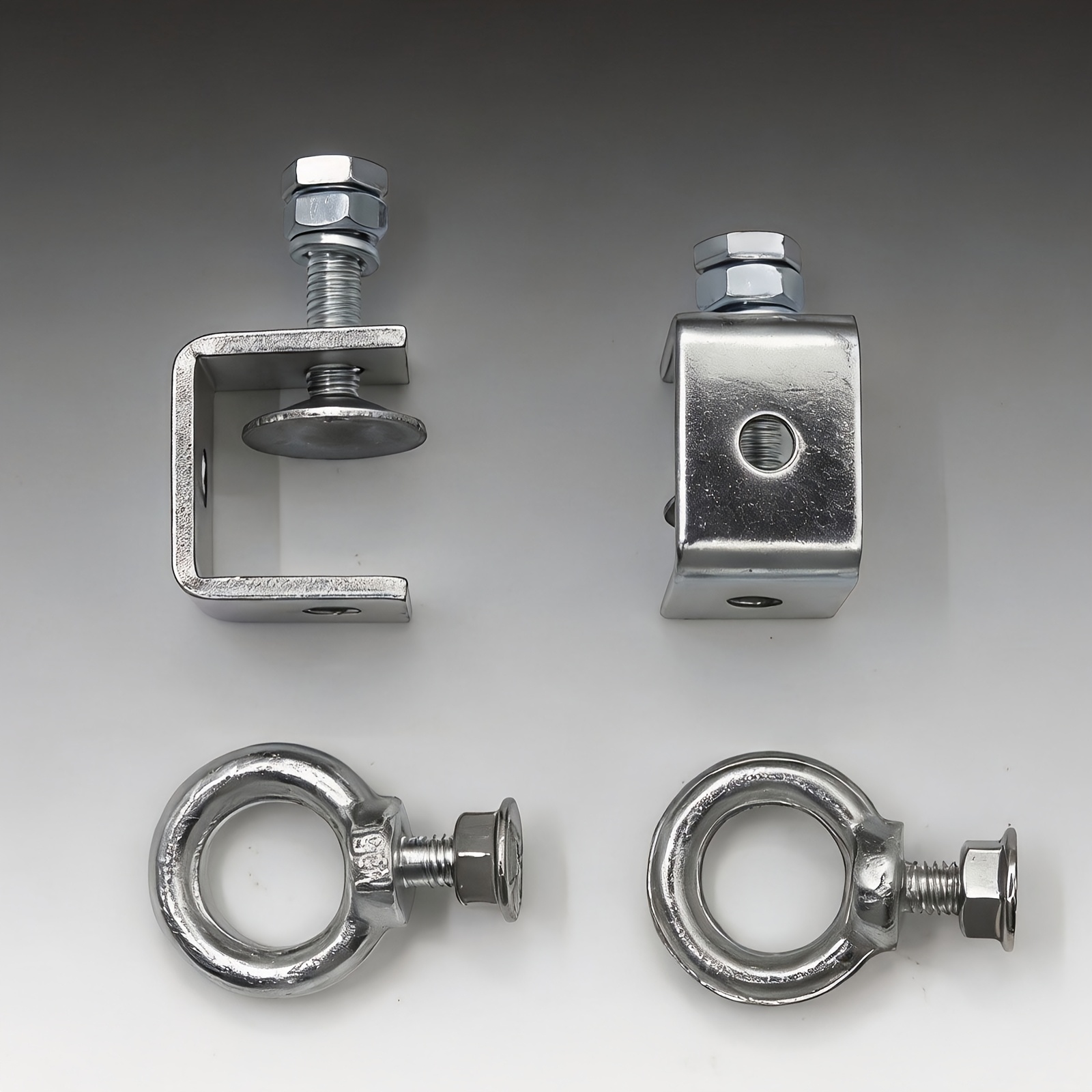 TEMU 2 pezzi Clip in acciaio inossidabile con da 3 anello per appendere