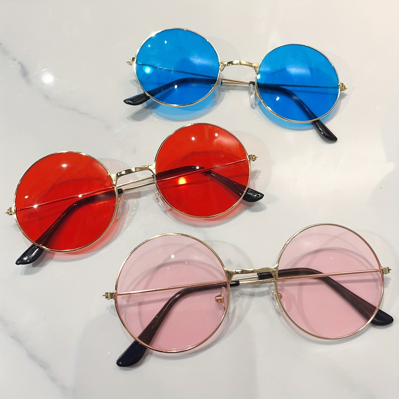 Circle Sunglasses - Free Returns Within 90 Days - Temu United Kingdom