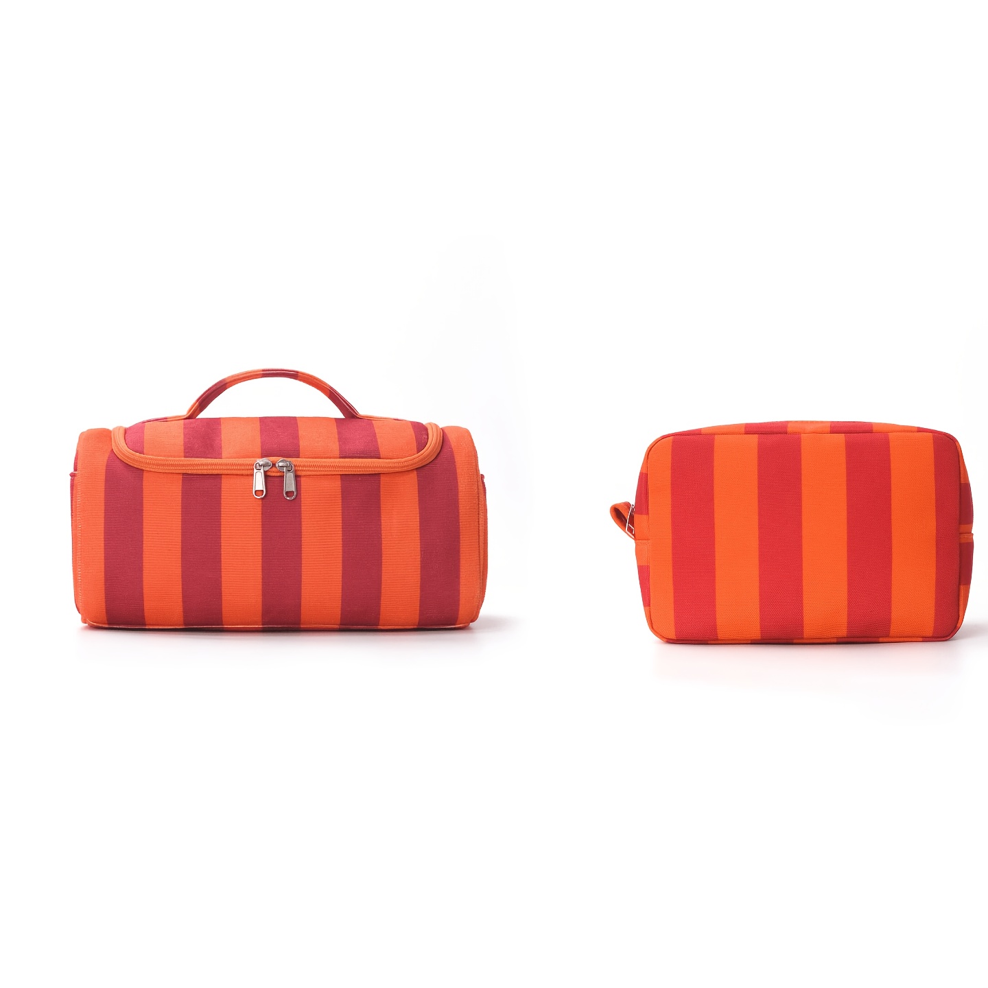 TEMU 2 piezas de neceser y bolsa de maquillaje de viaje colgante de gran capacidad - con cremallera, adecuada para viajes de negocios, gimnasio,