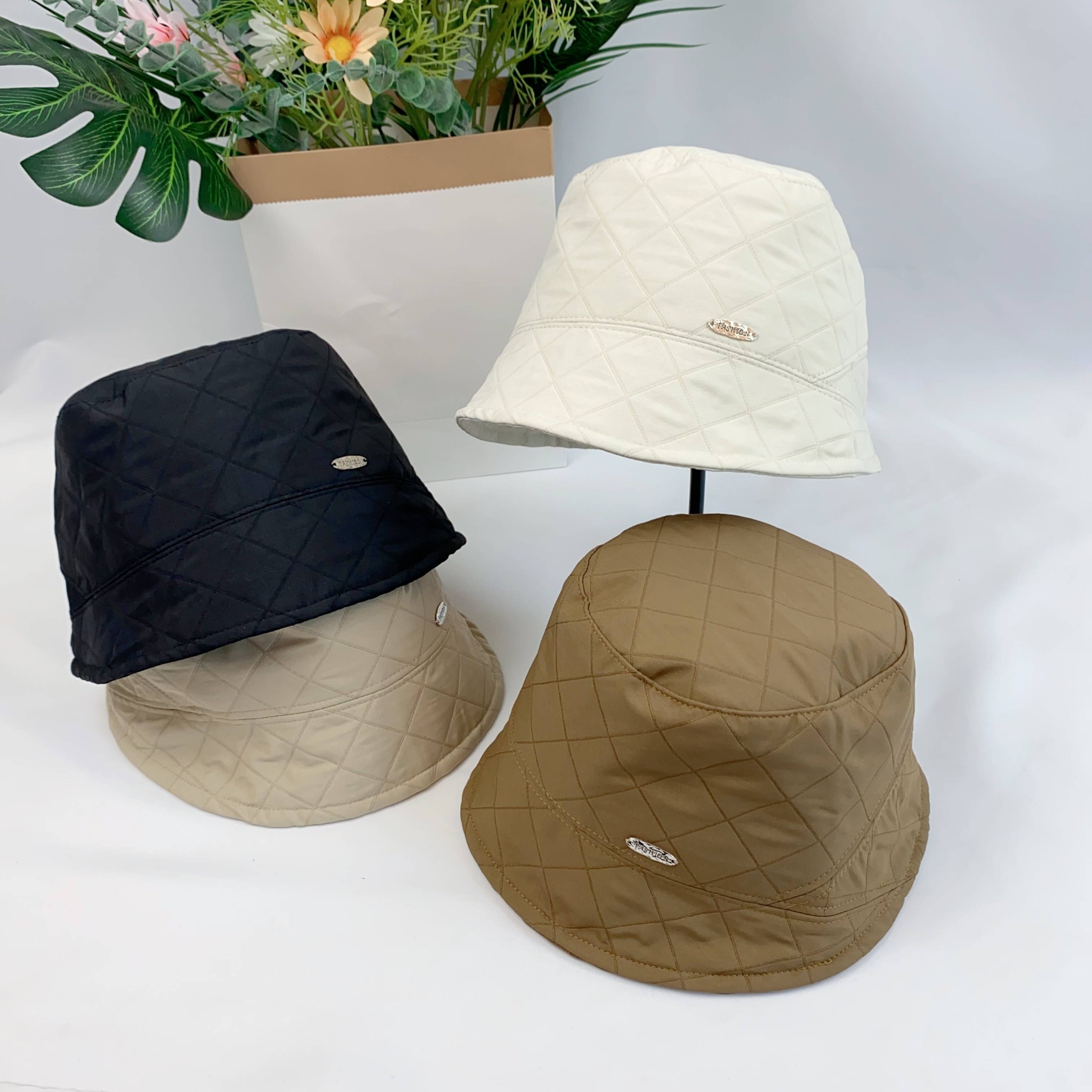 Solid Color Fisherman Hat Women Double sided Winter Bucket - Temu