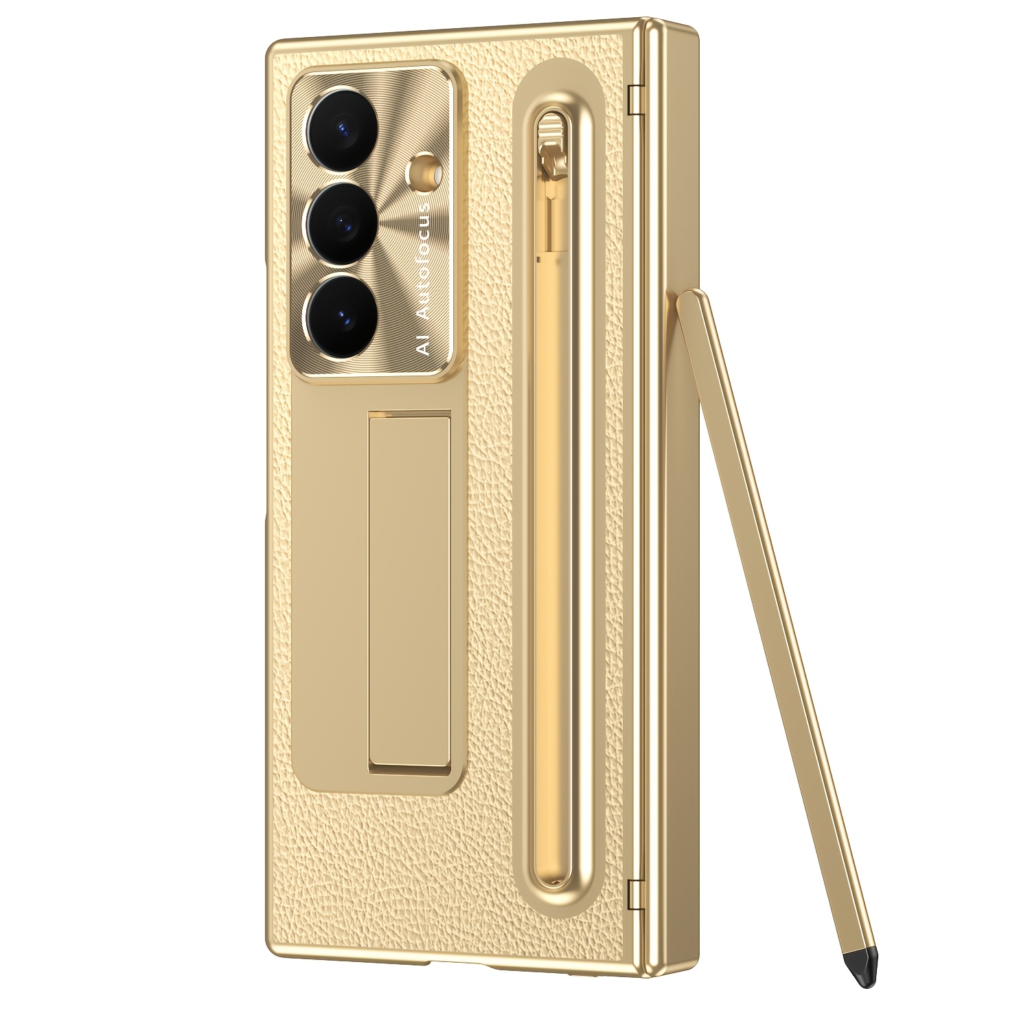 TEMU Phone Case: New Phone Case For Galaxy Z Trifold, Compatible With Fold 7/, Featuring An Integrated Case And Film Design, A Foldable Stand,