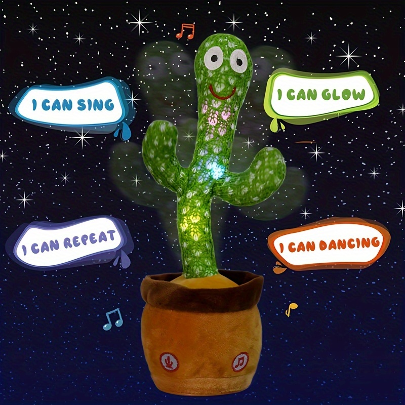 1 Cactus De Baile, Juguete Para Bebé, Juguetes De Cactus Parlantes, Repite  Lo Que Dices, Juguetes Para Bebés, Juguetes De Imitación De Cactus De Baile  Y Canto Inglés Led Que Puede Hablar