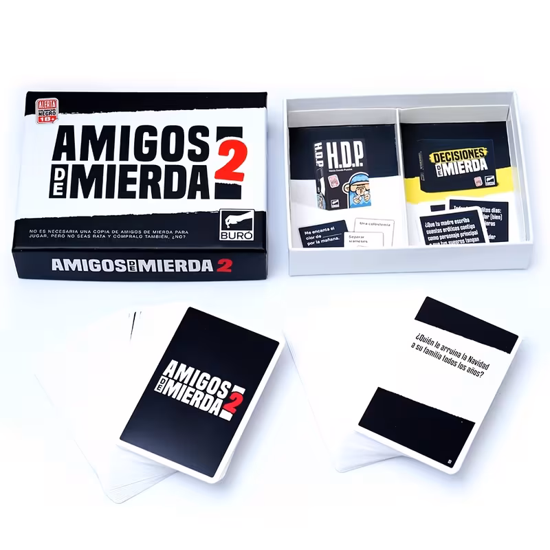 de friends 2: de humor - 100 nuevas cartas de crueles para y jugadores maduros, edición en español (compatible con el juego original) - ideal para noches de juegos y fiestas 3