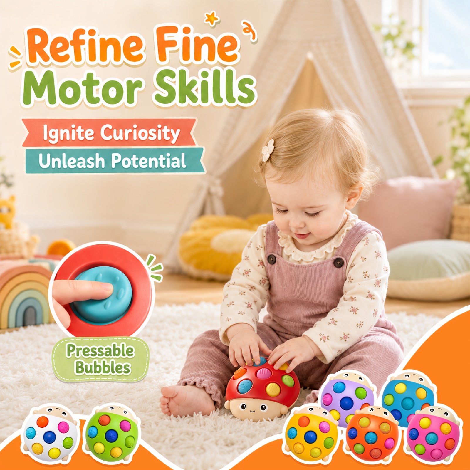 Children's Color Classification Sensory Pressing Toys