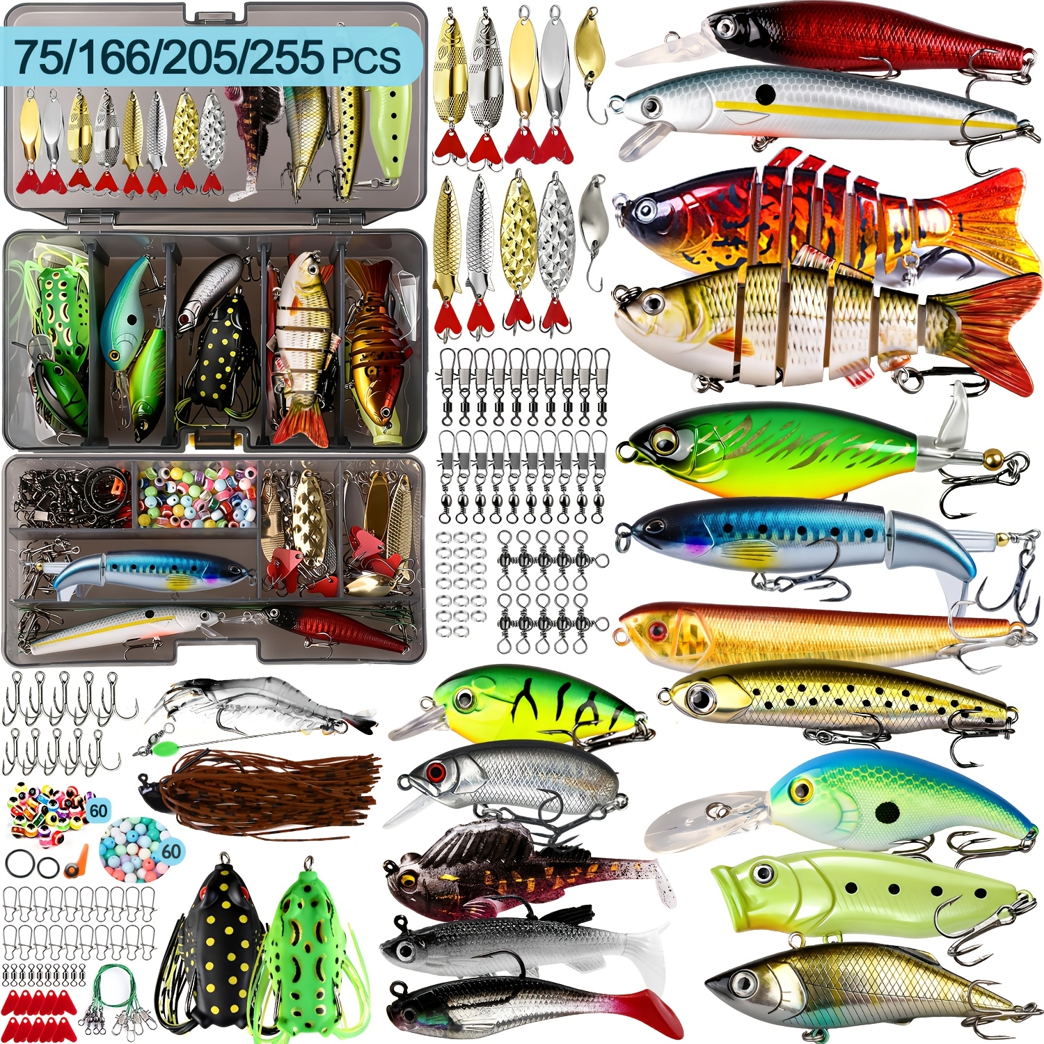 fishing lure kits sold on Temu Canada