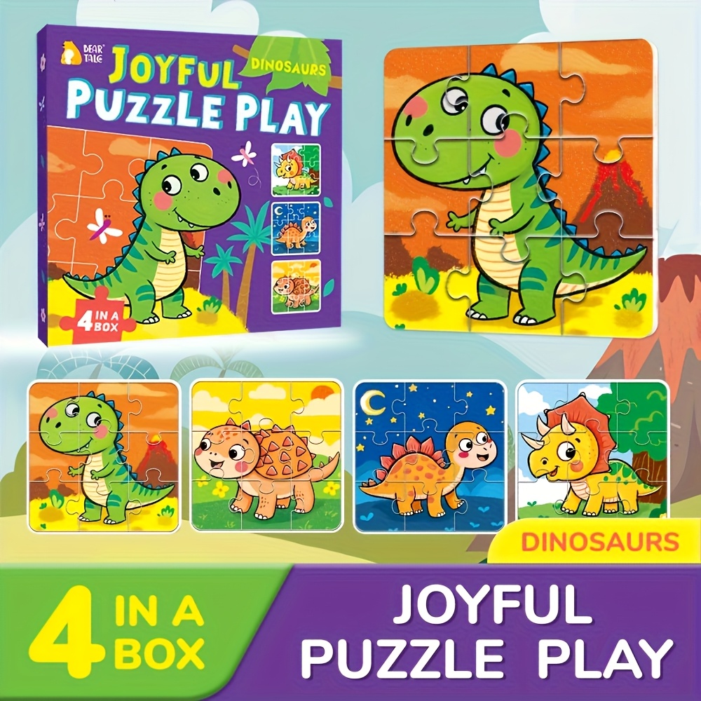 Set De 6 Pegatinas De Dinosaurios De Caricatura Con Accesorios Intercambiables - Juego Creativo De Collage Para Niños, Visten A Tus Dinosaurios Favoritos, Impermeables Y Reutilizables