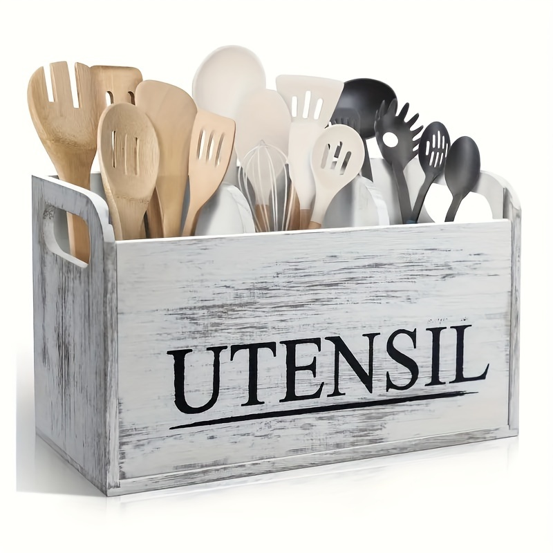 

Wooden Organizer - , Storage Box For Utensils & Accessories