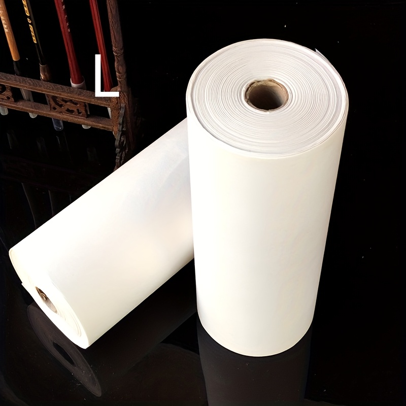   a high quality thick white paper roll specifically designed for traditional painting measuring 787 4 inches in length it features a uniform texture suitable for chinese landscape flower and bird