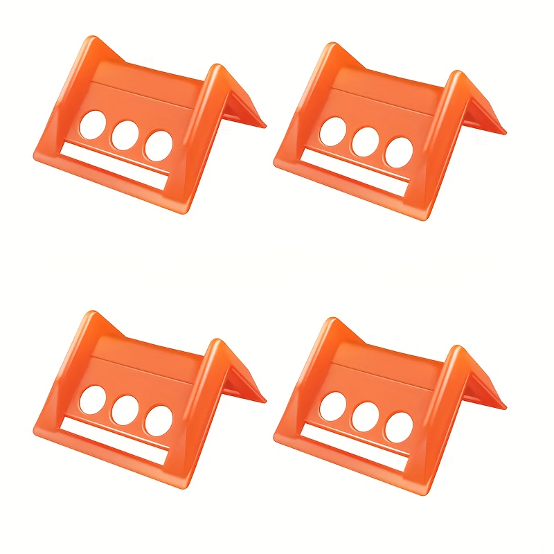 2/4pcs Flatbed Edge Protectors, Edge Corner Tie Down Protector For Cargo And Shipping, V Shaped Plastic Tie Down Straps Protectors To Protect Cargo Edges