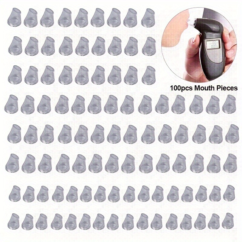 

30pcs/100pcs/200pcs Mouth Pieces, Accurately Test Your Blood Alcohol Level With Digital Display Breathalyzer Mouth Pieces, Suitable For At68/at68s