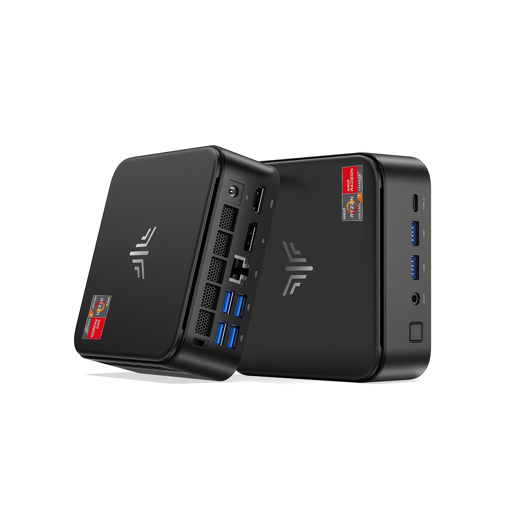Image of 7 7735hs Mini Pc (up To 4.75ghz), 24gb Lpddr5 5500mhz, 1tb , Mini Computer 2.5g Lan, 4k Triple Display, Dp/hdtv/usb3.2, Small Pc For Business/home Office