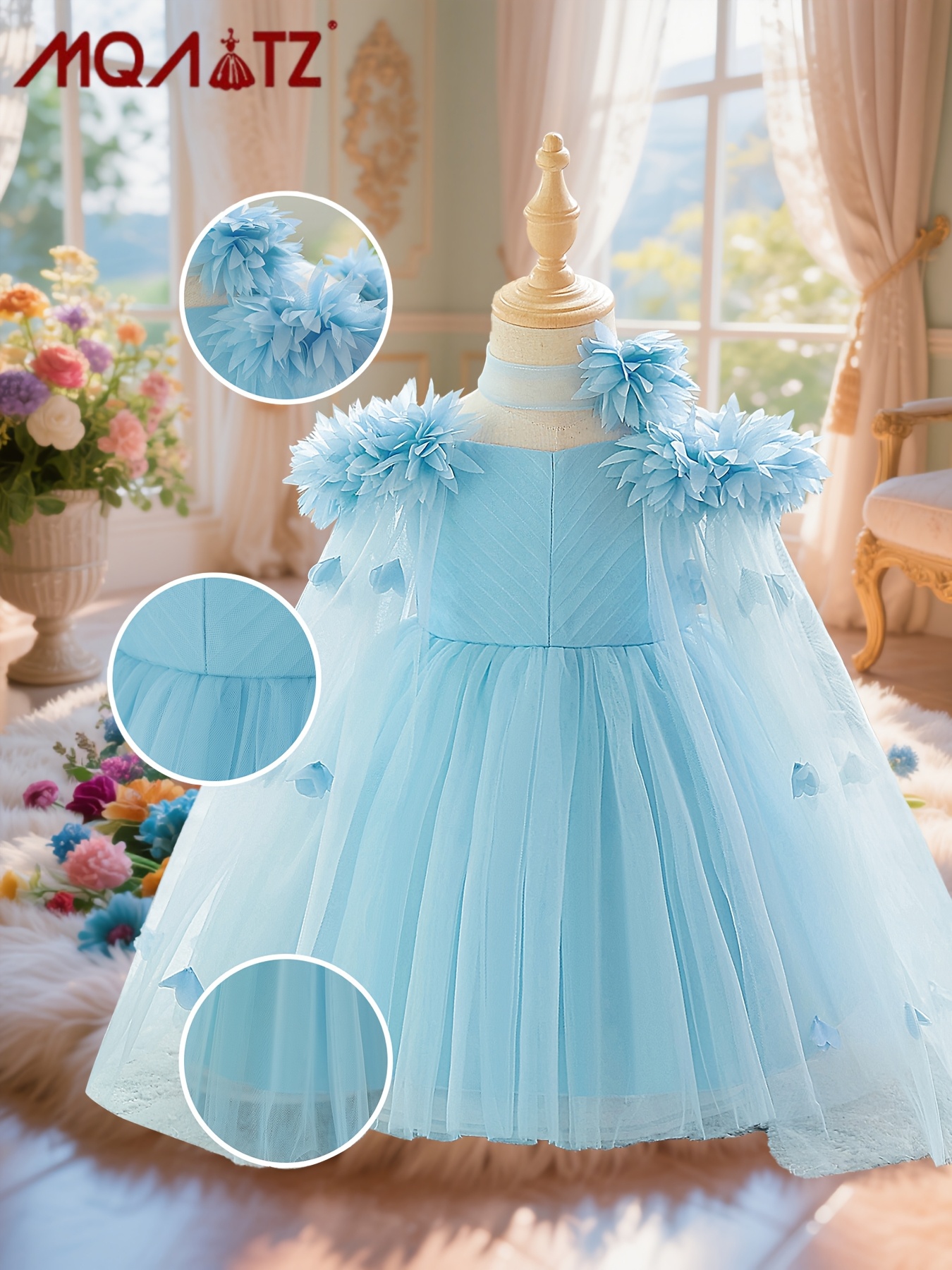 sachin and babi light blue dress Sue Wong ~ Pink Embellished Bodice Fan Pleated Chiffon Formal Ball Gown 6  NEW