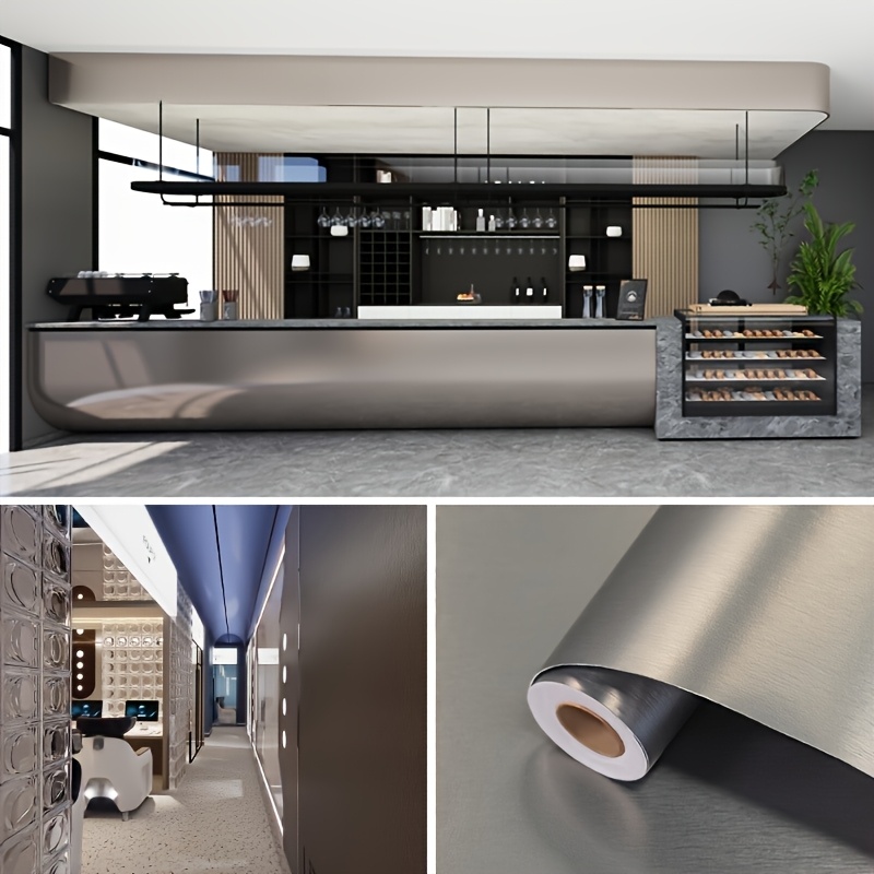 Image of Self-adhesive Film For Decoration, Suitable For Steel And Wooden Doors, Featuring A Waterproof And Moisture-resistant Design, Ideal For Cabinets, Refrigerators, Elevators, And