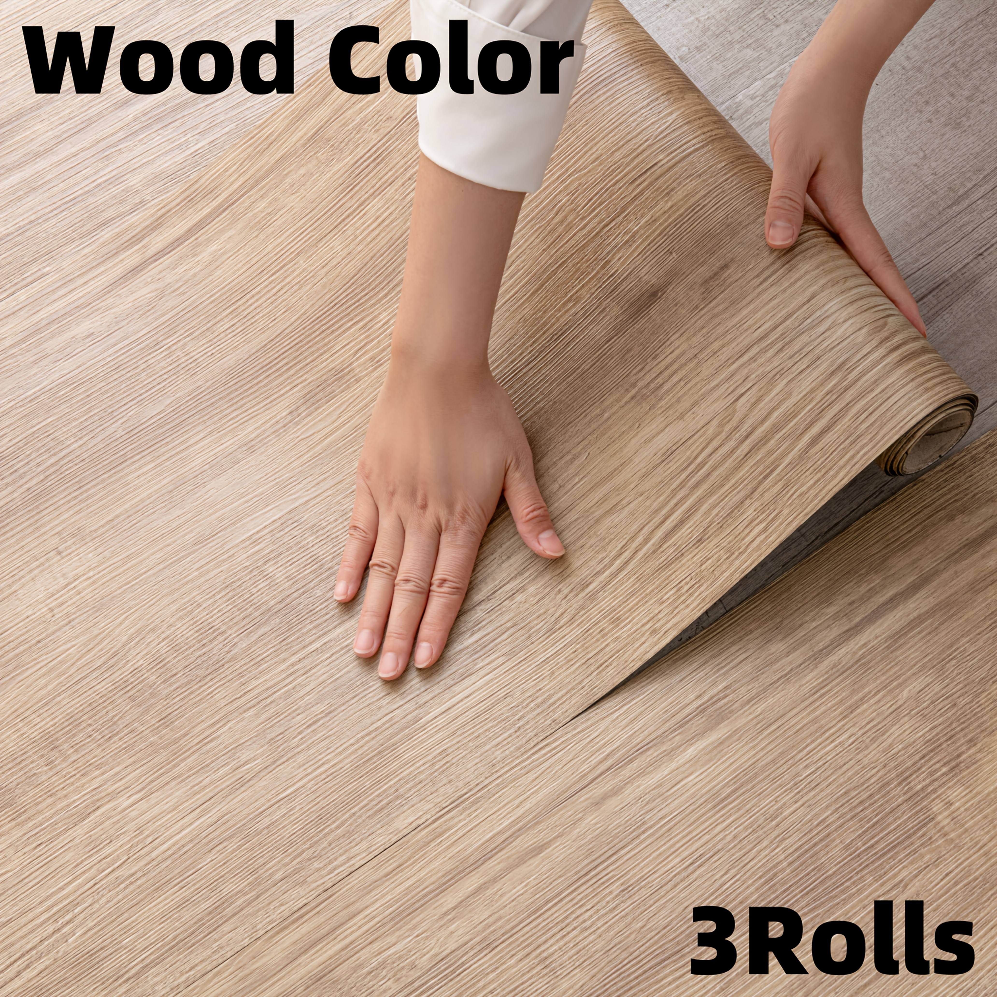 E-shop 1/2/3-Rolle Große Rolle (300 cm x 40 cm) Dicke Selbstklebende XPE-Vinyl-Bodenbelag – Ideal für DIY-Heimwerkerprojekte – Abzieh- &