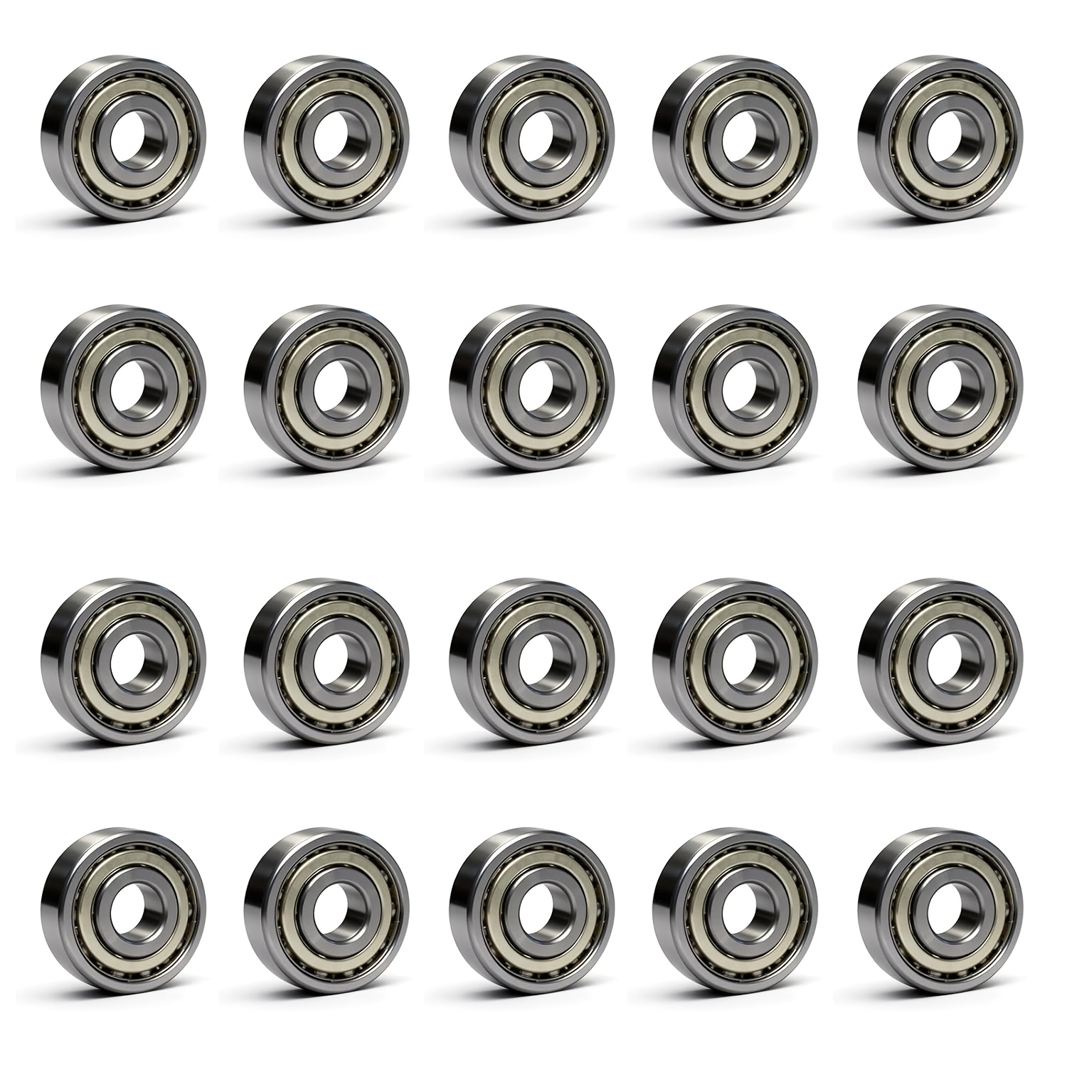 TEMU 20pcs 625zz Deep Ball Bearings Set, 5mm X 16mm X 5mm, Suitable For Skateboards, Roller Skates, 3d Printers, And Other Components