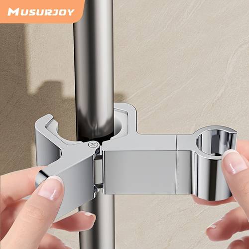 1pc bathroom no punch shower bracket hanging holder adjustable lift rod shower rain shelf removable universal holder abs material new year new product valentines day gift